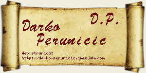Darko Peruničić vizit kartica